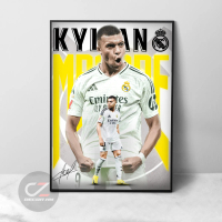 Tranh treo Poster Kylian Mbappe CLB Real Real Madrid.