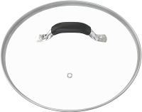 12 Inch Tempered Glass Pot Lid Compatible with 12” Lodge Cast Iron Skillets and 7 Quart Dutch Ovens 