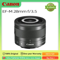 Canon EF-M 28mm f/3.5 Macro is STM Lens Compact System Lens for Canon M3 M5 M6 M6 II M50 M50 Mark II M100 M200 camera