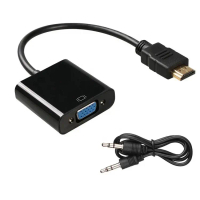 KKC CONVERTER HDMI TO VGA+AUDIO / HDMI TO VGA AUDIO/ CONVERTER HDMI TO VGA + AUDIO KABEL