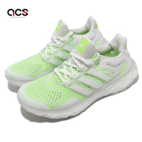 Adidas 慢跑鞋 Ultraboost WEB DNA 男鞋 白 螢光綠 反光 經典 運動 針織 環保原料 GZ1594