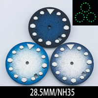 Mod 28.5มิลลิเมตรสีเขียว Luminouas นาฬิกาหน้าปัดสำหรับ SEIKO SKX007เต่าปลาทูน่า NH35 NH36เคลื่อนไหวผู้ชายวิศวกรรมดำน้ำนาฬิกา