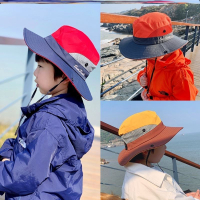兒童漁夫帽春夏薄款網眼男童中大童戶外遮陽登山帽親子帽子海邊