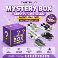 CASTELLO - MYSTERY BOX SEPATU PRIA/SEPATU LAKI LAKI