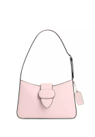 Coach Eliza Shoulder Bag With Zipper Closure Silver Blush