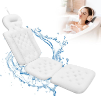 Full Body Bath Pillow Luxury Bath Cushion with 192 Suction Cups Bath Pillows for Tub for Head and Ne