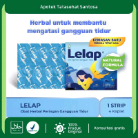 Lelap - Obat Herbal untuk Meringankan Gangguan Tidur dengan Formula Alami 1 Strip 4 Kaplet