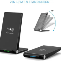 for Samsung Galaxy S20 Ultra Qi Wireless Charger Fold Holder 20w Fast Charging For Galaxy S20 FE S20+ S10 S8 S7 S9 Note8