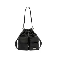 Diesel Multi-Packet Bucket Bag Black Black