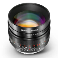 Meike 50mm F0.95 Aps-C Manual Focus Lens Compatible with Sony E/Fuji X/M43/Canon EF-M/Nikon Z Mount Cameras