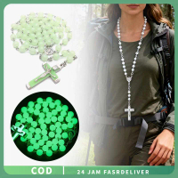 8mm Kalung Rosario Katolik Aesthetic Menghias Rosario Katolik Kalungrosario Fosfor Glow In The Dark