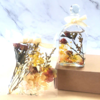 【A-ONE 匯旺】浮游花DIY材料包 乾燥花 永生花材料包 花材包 桌花 尤加利葉 花籃 花盅 滿天星 H37