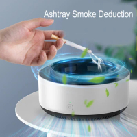 Portable Ashtray with Air Purifier Second-Hand Smoke Remove Function for Filtering From Cigarettes Odor Smoking Accessories