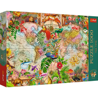 Premium Plus Tea Time Jigsaw จิ๊กซอว์ 1000 ชิ้น รุ่น Antique World Map