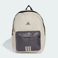 【adidas 愛迪達】CLSC BOS 3S BP 後背包 雙肩背包 書包 經典 運動 休閒 愛迪達 米咖(IZ1910)
