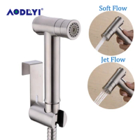 AODEYI Toilet Sprayer Shower Set 2 Mode Bidet Toliet HandHeld Bidet Spray Portable Shattaf Bidet Faucet 304 Stainless Steel