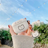 For AirPods pro Case Cute Cartoon Bear Pattern Earphone Cases For Apple Airpods 2 3 ins Style Protect Cover