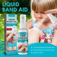 Sdotter New 30ml Liquid Bandage Spray Waterproof Liquid Sprayer For All Skin Areas Waterproof Wound Healing Gel Liquid Hemostati