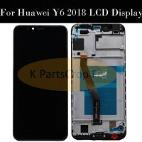 Huawei Y6 2018 LCD Display Touch Screen Digitizer For Huawei Y6 Prime 2018 LCD ATU L11 L21 L22 LX1 LX3 L31 L42 Screen With Frame