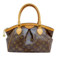 【二手名牌BRAND OFF】LOUIS VUITTON LV 路易威登 棕色 原花帆布 Tivoli PM 手提包 M40143