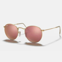 【RAY BAN】RB3447-112/Z2 圓形水銀太陽眼鏡-小