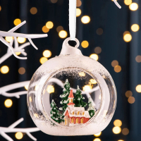 【愛爾蘭 Galway】聖誕教堂小屋鏤空玻璃吊球／吊飾／掛飾／裝飾(絕版品限量4件)