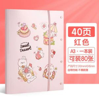 得力 - 得力试卷收纳册A3文件袋文件夹学生用整理透明内页试卷夹资料册收纳大容量卷子夹文件收纳