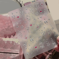 Cod Yitu Ant Image Nail Stickers Crystal Design Sweet Nail Stickers Decorations