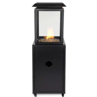 outdoor LPG heater terrace heater, gas firepit for garden gas fireplace with tempered glass patio heater