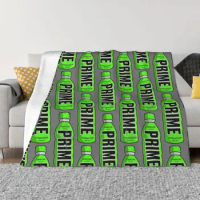 Prime Hydration Lemon Lime Blankets P-Prime Sports Drink Throw Blanket Hydration Bottle Flannel Bedspread Couch Sofa Bed Cover