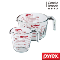 【美國康寧】Pyrex 單耳量杯1000ML+500ML