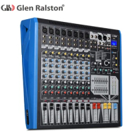 Glen Ralston Professional audio mixing console 8 Channels with dj audio mixer mixer