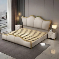 Edges European Double Bed Kawaii Baby Girl Loft Children Bed Twin King Queen Size Cabecera De Cama Furniture For Bedroom