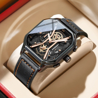 Swiss brand multifunctional fashion men's watch, equipped with ultra-luminous quartz movement