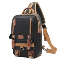 CoolBell 13 Inches Messenger Bag Sling Backpack Nylon Shoulder Bag Waterproof Chest Pack Outdoor Cross Body Bag for Men &amp; Women