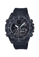 Casio Casio EDIFICE Jam Tangan Pria - Black - Leather Strap - ECB-900PB-1ADR