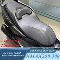 Modified Motorcycle xmax250 xmax300 2024year xmax seat lower 5CM seats cushion with adjustable backrest for xmax125 2023 2024