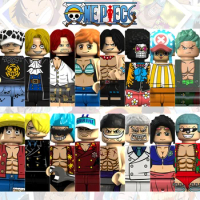 MOC Pirate King Luffy Puzzle Birthday Gift Toy Building blocks Joe Ba Ace Shanks Frankie White Beard Capp Action Figure Toy