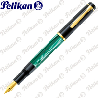 Pelikan 百利金 M200 綠色大理石紋鋼筆(送原廠4001大瓶裝墨水)