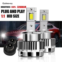 2PCS Car Lamp D1S D3S D5S D8S D4S D2S D2R D4R LED Canbus Error Free Bulb 70W 32000LM LED Headlight Conversion Kit to HID Ballast