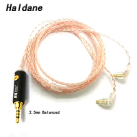 Haldane 1.2m 8 core Litz braid Headphone Upgrade Cable for We-s-tone ES2 UM Ultimate Ears UE18 UE11 UE10 UE5