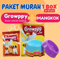 Growppy Susu Anjing Susu Anak Anjing Susu Anjing Menyusui Paket Murah SUSU + MANGKOK