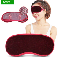 Tcare Eyes Care Tourmaline Far Infrared Ray Eye Massager Pain Fatigue Relief Deep Sleep Eye Masks Shade Magnetic Blindfold Cover