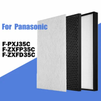 Replacement Hepa Dust Filter F-ZXFP35C Deodorizing Filter F-ZXFD35C for Panasonic Air Purifier F-PXJ35C