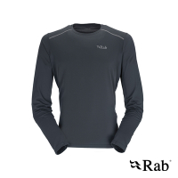 【RAB】Force LS Tee 長袖透氣排汗衣 男款 鯨魚灰 #QBL07