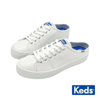 Keds TRIPLE KICK 時尚皮革厚底穆勒鞋 9232W133501