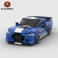 Khối Xây Dựng, MOC, Tương Thích Với Lego, Mô Hình Xe, Bộ Ford Mustang Shelby GT500, Quà Tặng, Đồ Chơ