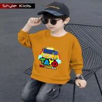 Kaos Atasan Lengan Panjang Anak Laki Laki Motif TAYO THE LITLE BUS V1 / Kaos Swaeater Anak Sablon ke