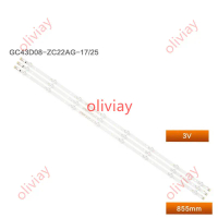 ใหม่ สำหรับ Samsung UA43NU6900 UA43NU6000J UN43J5202 ไฟแถบ GC43D08 ZC22AG 17/25