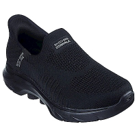 Skechers Go Walk 7 [216552BBK] 男 健走鞋 步行 休閒 瞬穿舒適科技 緩震 套入式 黑
